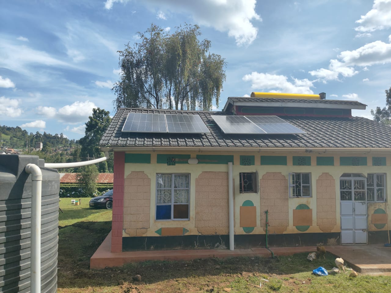 Residential solar installation by Tiburom Limited Kenya and East Africa
